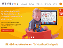 Tablet Screenshot of items-gmbh.de